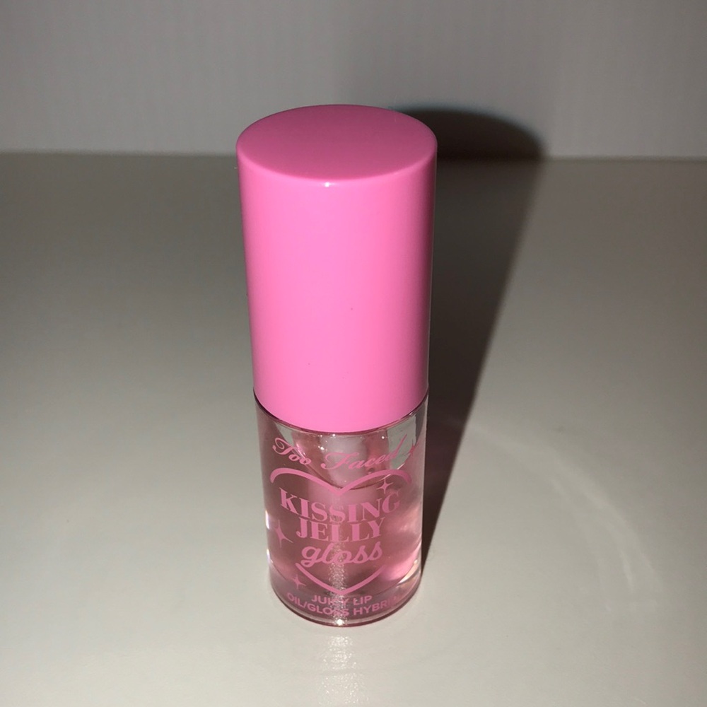 Too Faced Kissing Jelly Gloss in Pink Sherbet NEW